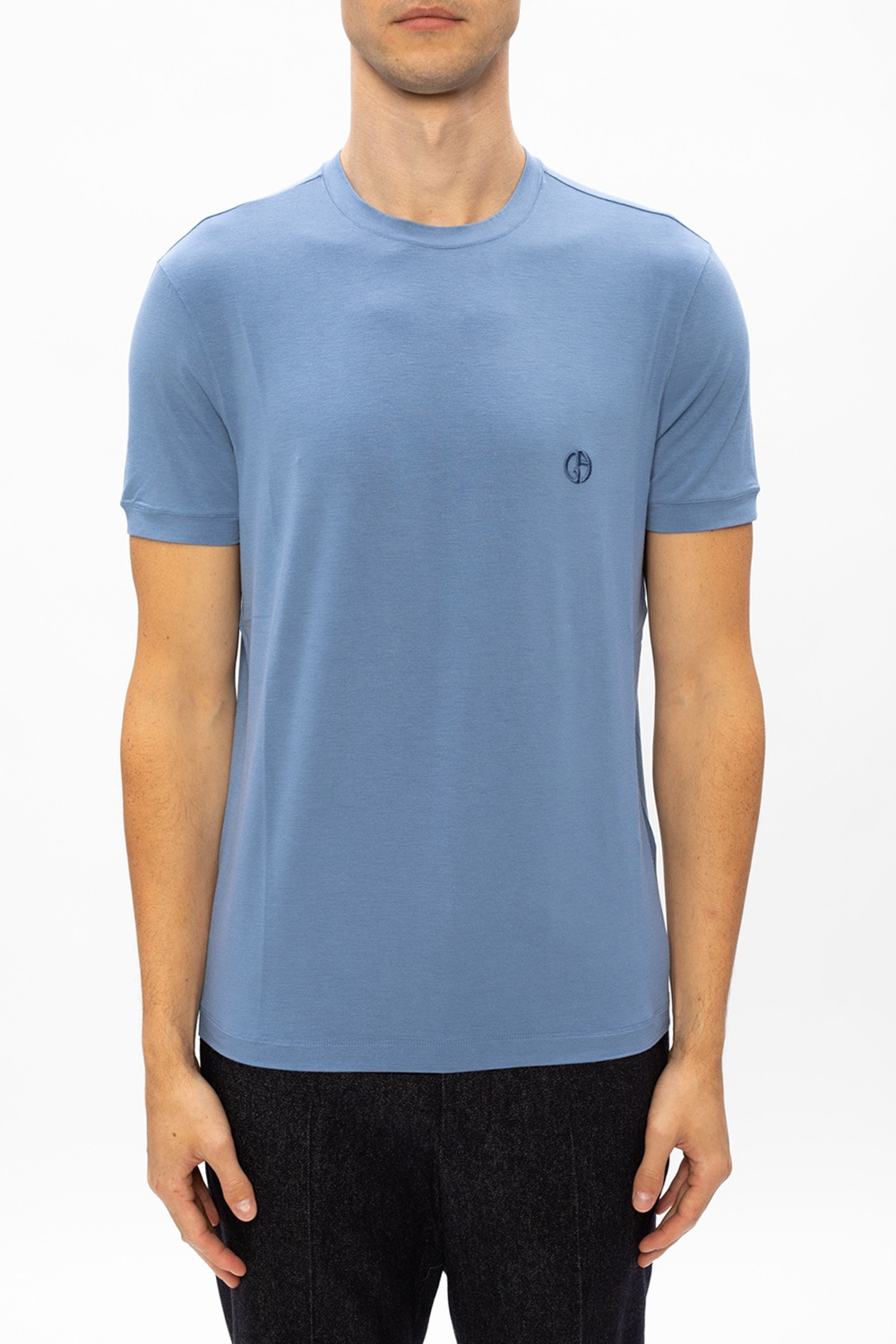 Giorgio Armani Embroidered Logo T-Shirt