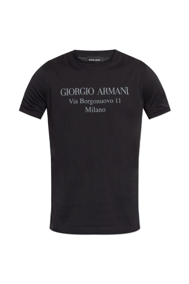 T-shirt with printed logo od Giorgio Armani