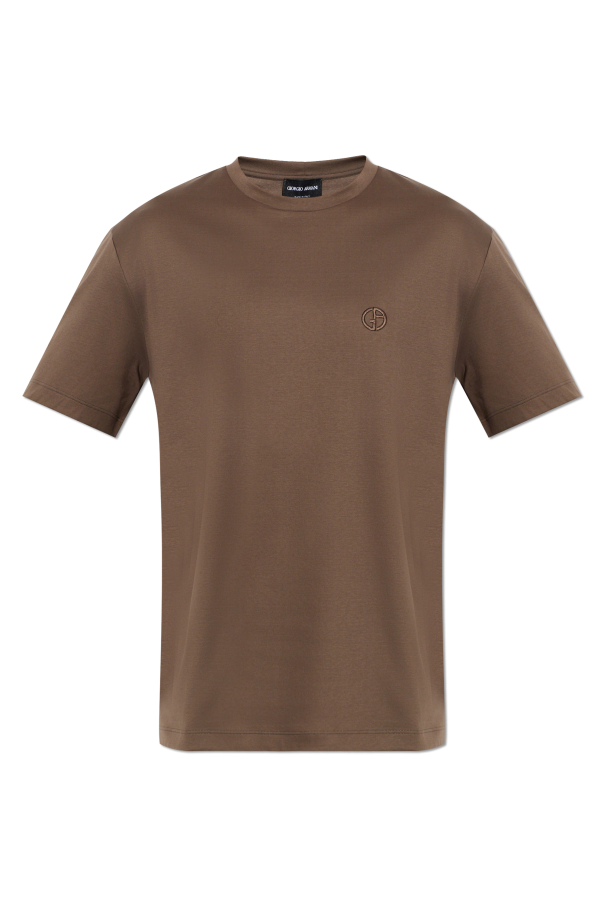 T-shirt with embroidered logo od Giorgio Armani