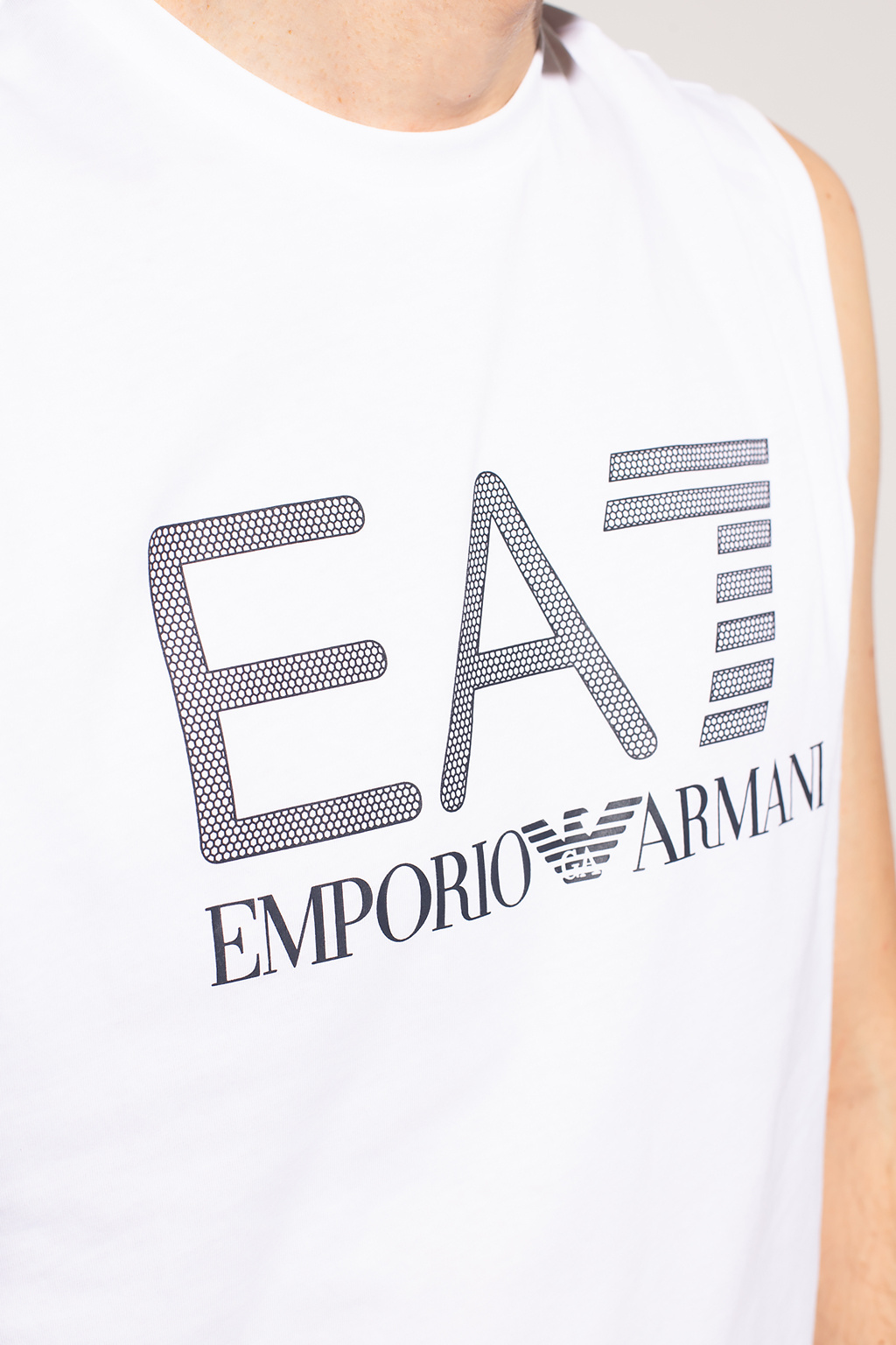 Emporio armani ea7 Kids logo print polo shirt Sleeveless T-shirt