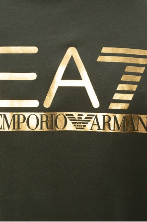 Green T - shirt with logo Emporio Armani - armani exchange drexler ax2646 silver silver - StclaircomoShops GB