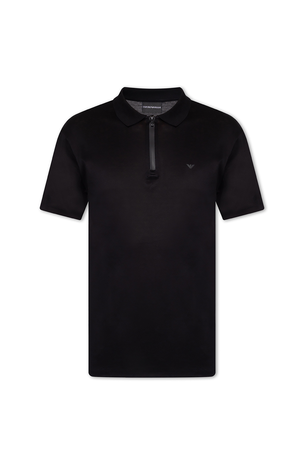 Emporio Armani Logo-patched polo storage shirt