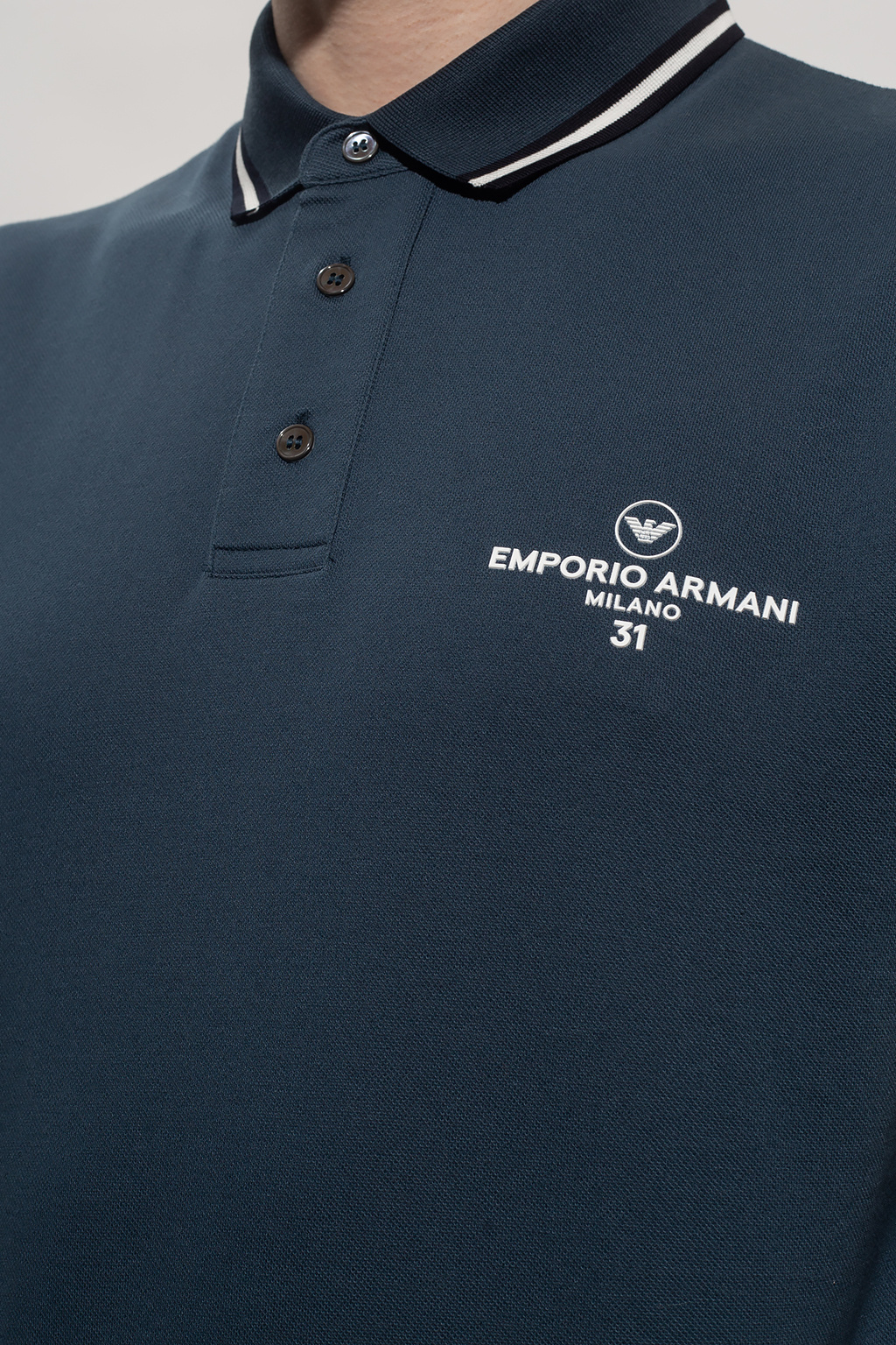 Emporio Armani Polo shirt with logo | Men's Clothing | Vitkac