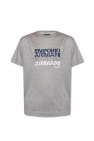 Giorgio Armani logo-embroidered tonal T-shirt