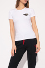 Emporio armani tonal-stripe Logo T-shirt