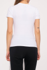 Emporio armani tonal-stripe Logo T-shirt