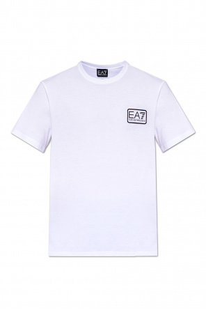 Emporio Armani embroidered applique T-shirt