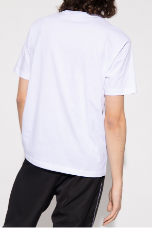 Armani Core ID Czarna bluza dresowa z okrągłym dekoltem i małym logo T-shirt with logo