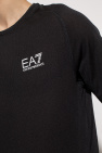 Emporio Armani logo-patch snood Training T-shirt