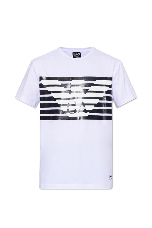 Ea7 Emporio Armani Flip Flops for Women T-shirt with logo