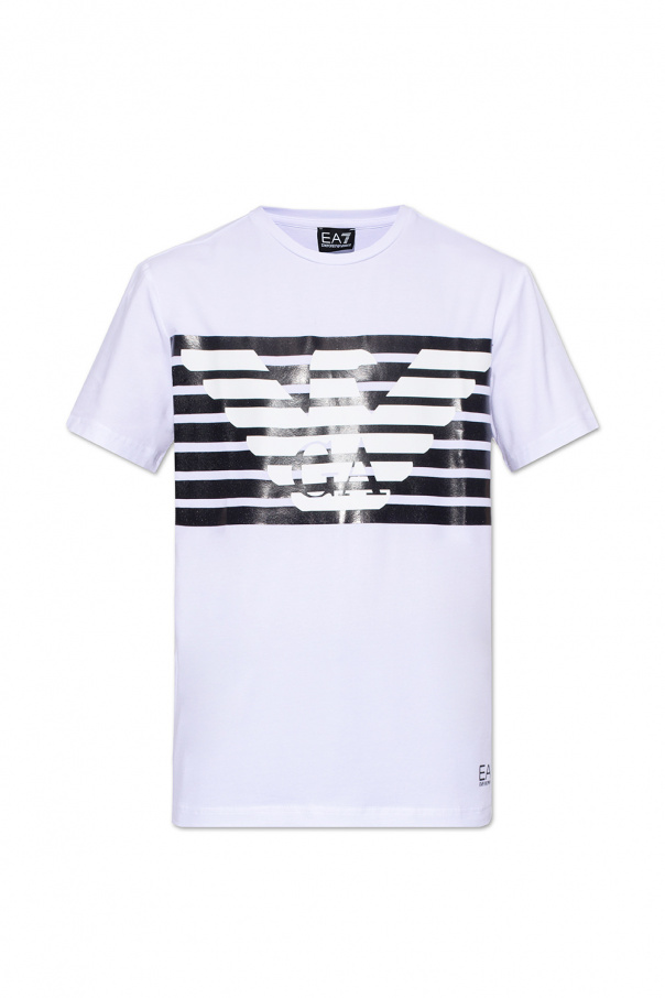 giorgio armani zigzag print cotton shirt item T-shirt with logo