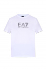 EMPORIO ARMANI T-SHIRT WITH FLORAL MOTIF