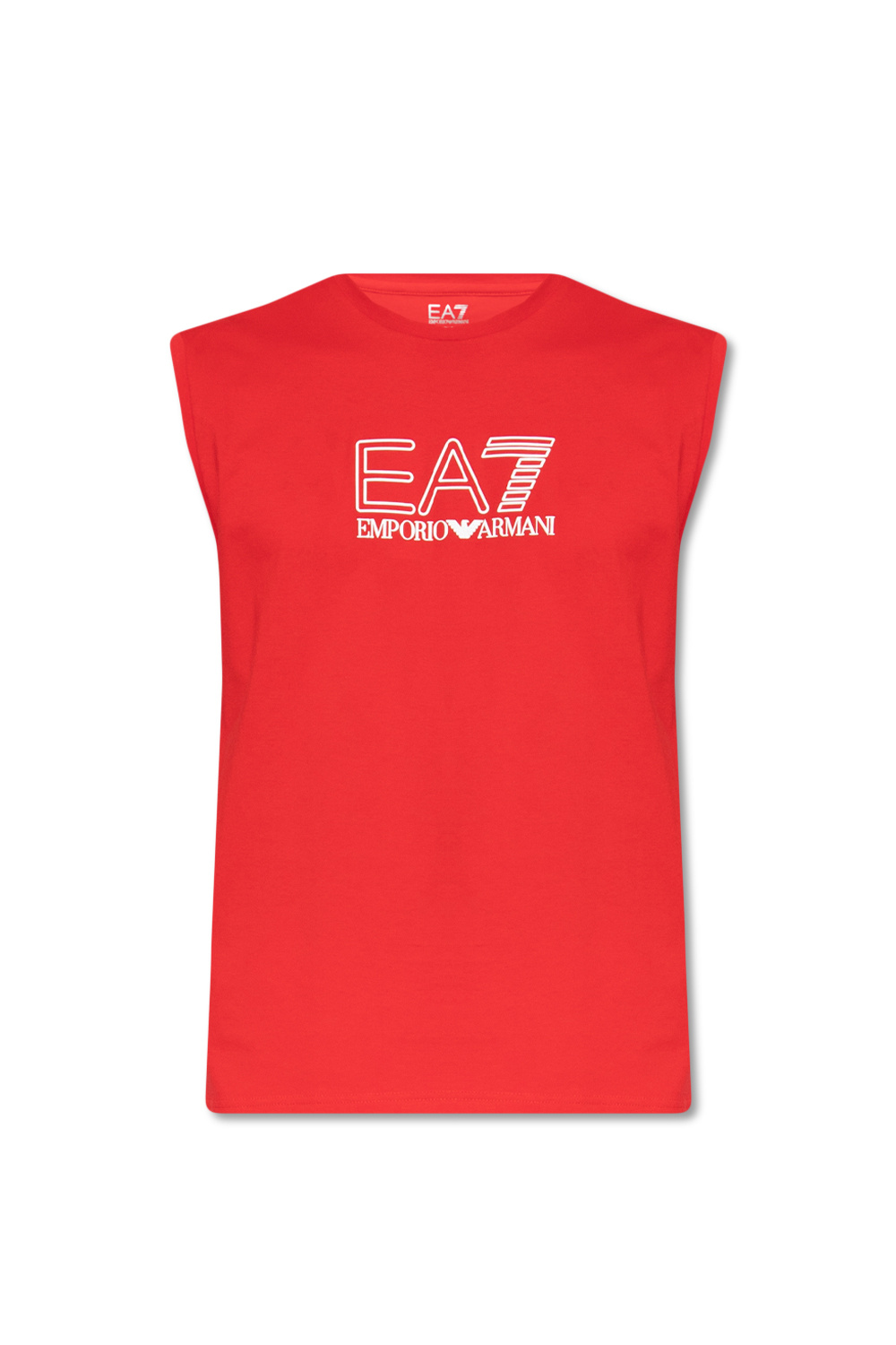 Emporio Armani pointed tip silk tie Sleeveless T-shirt