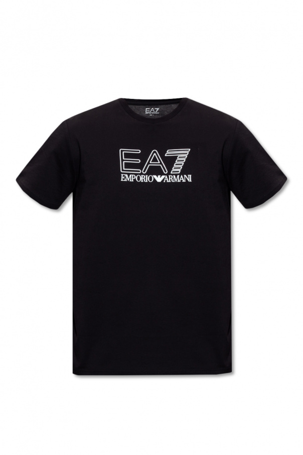 EA7 Emporio Armani emporio armani contrast collar polo shirt item