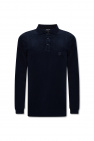 Giorgio Armani Long-sleeved Leren polo shirt