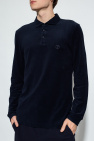 Giorgio Armani Long-sleeved Leren polo shirt