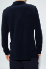 Giorgio Armani Long-sleeved Leren polo shirt