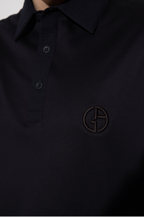 Giorgio Armani Black White Grey Short Sleeve Vertical Stripe Zip Polo Shirt 3mths-7yrs