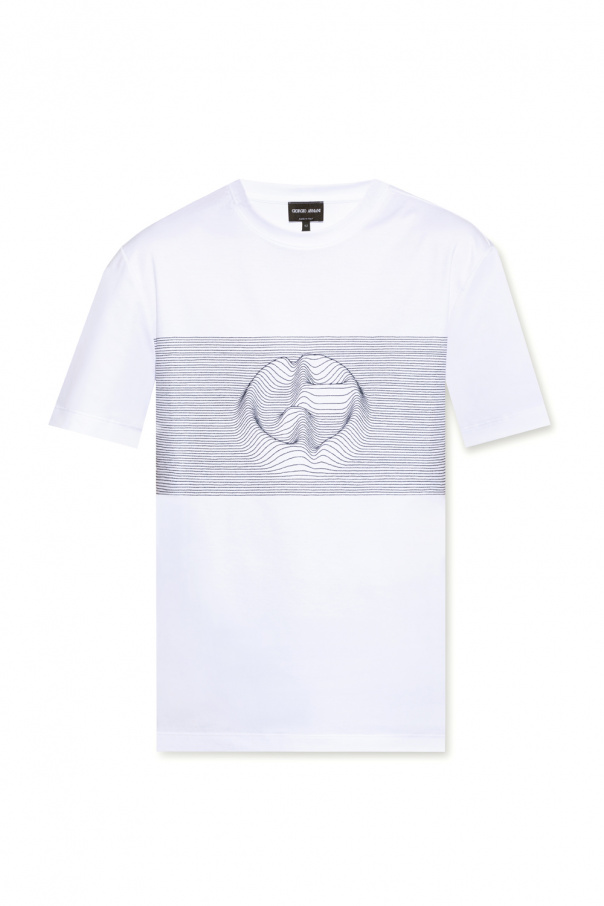 Giorgio XK113 armani Embroidered T-shirt