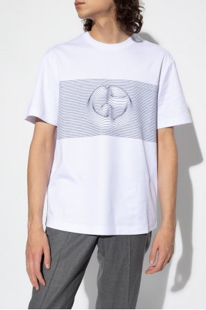 Giorgio armani Navy Embroidered T-shirt