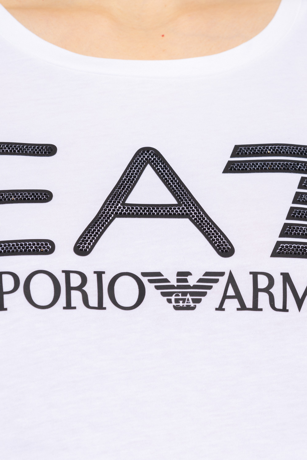 Emporio Armani mid-rise straight leg jeans Logo T-shirt