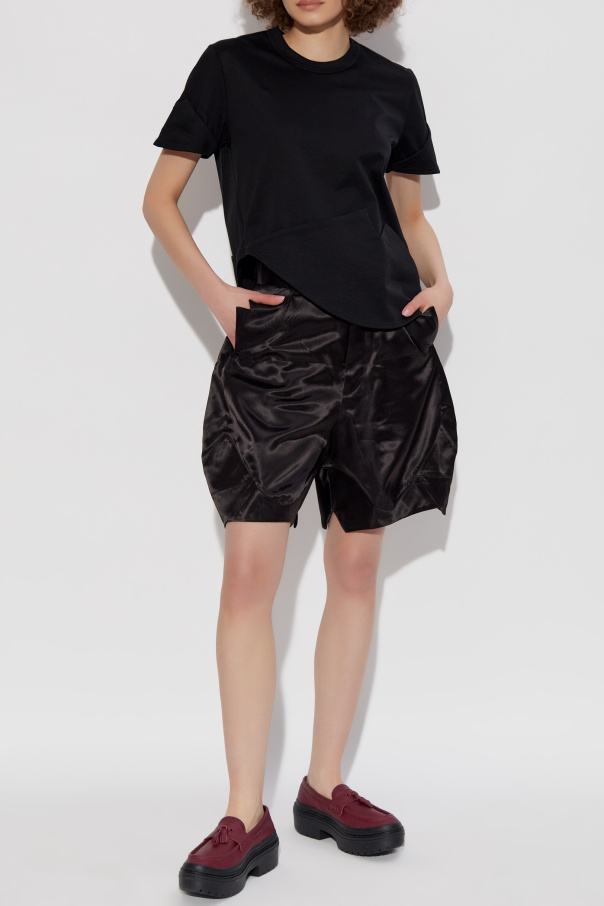 Comme des Garçons Noir Kei Ninomiya T-shirt with asymmetric finish