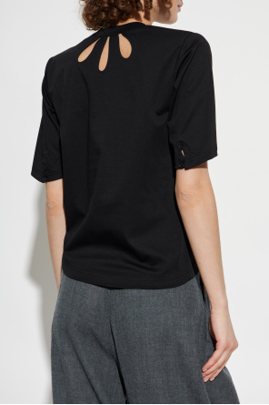 Comme des Garçons Noir Kei Ninomiya Top z dekoracyjnymi wycięciami