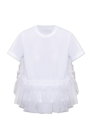 Tulle-trim top