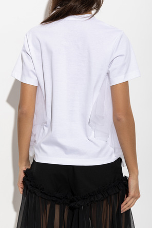 Comme des Garçons Noir Kei Ninomiya Tulle-trim top
