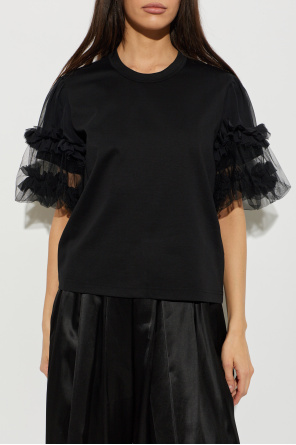 Comme des Garçons Noir Kei Ninomiya T-shirt with decorative ruffles