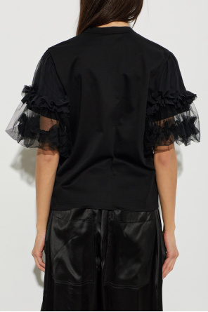 Comme des Garçons Noir Kei Ninomiya T-shirt with decorative ruffles