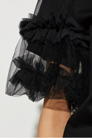 Comme des Garçons Noir Kei Ninomiya T-shirt with decorative ruffles