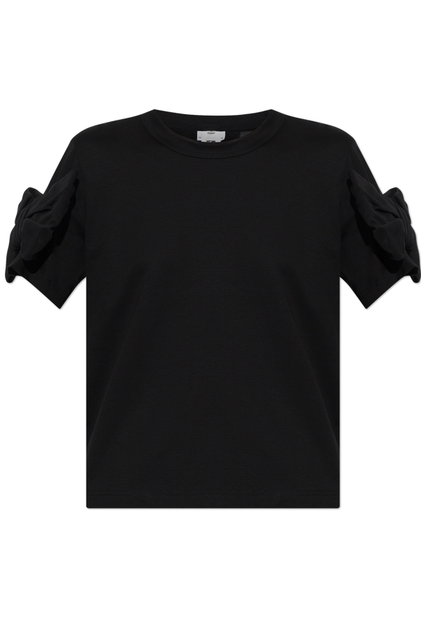 T-shirt with decorative appliqués od Comme des Garçons Noir Kei Ninomiya