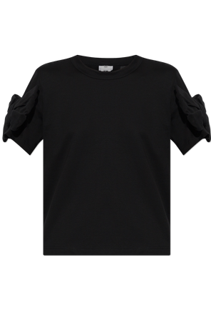 T-shirt with decorative appliqués