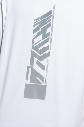 Emporio bow-detail armani Printed T-shirt