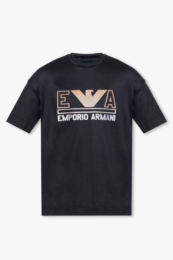 T-shirt with logo Emporio Armani - Vitkac KR