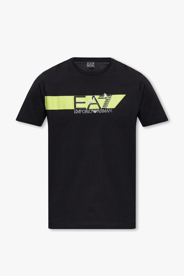 EA7 Emporio Armani black T-shirt with logo