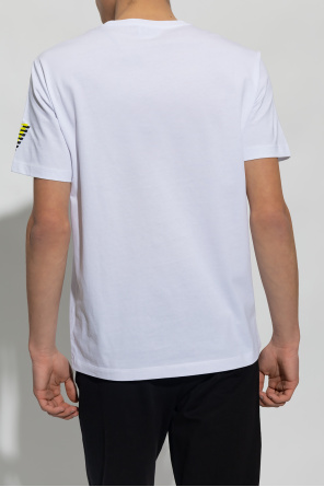 EA7 Emporio Armani Ea7 Emporio Armani T-Shirt mit V-Ausschnitt Weiß