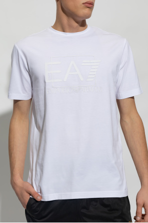 EA7 Emporio armani linear T-shirt z logo