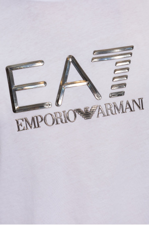 EA7 Emporio Armani Emporio Armani logo-embroidered T-shirt
