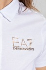EA7 Emporio Armani WHITE Polo shirt with logo