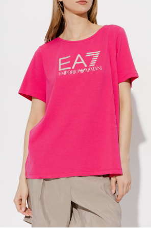EA7 Emporio Rose armani T-shirt with logo