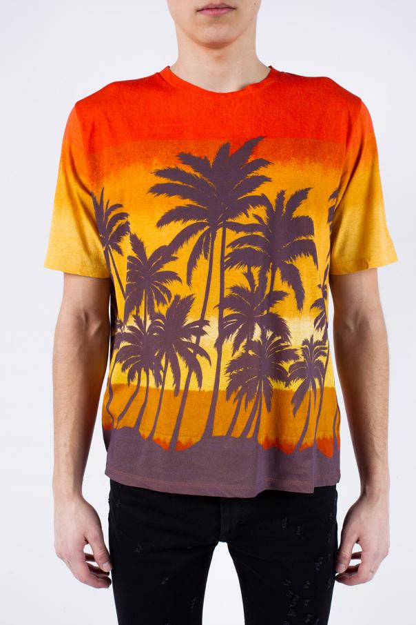 saint laurent palm tree shirt