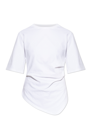T-shirt with decorative draping