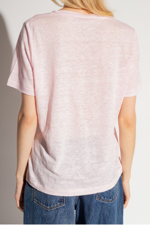 Zimmermann Printed linen T-shirt