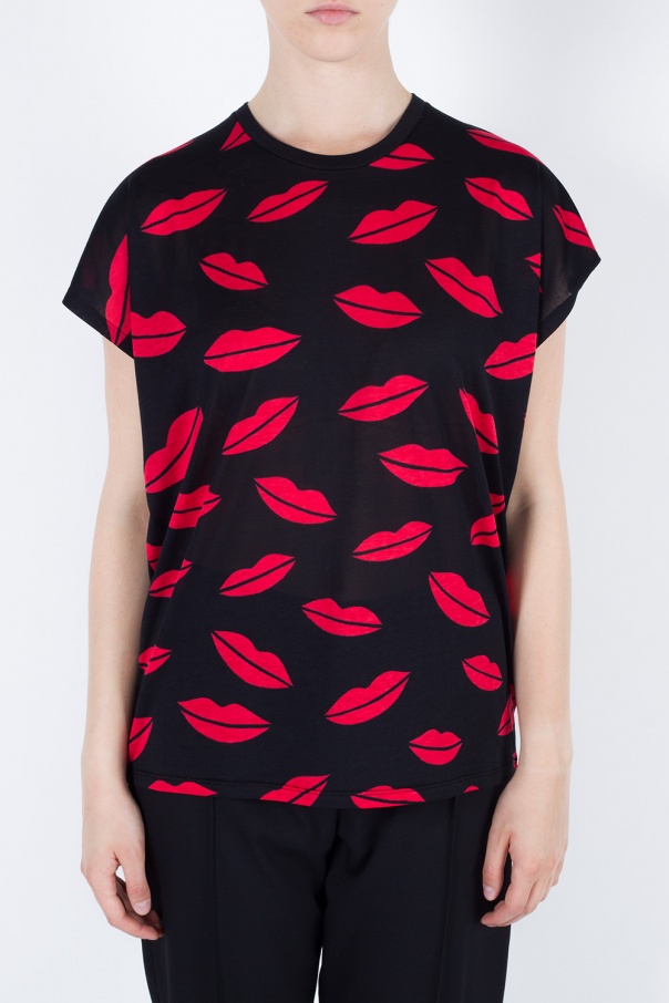 saint laurent lips shirt