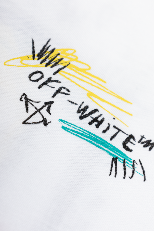 Off-White Kids T-shirt with a colorful printed logo