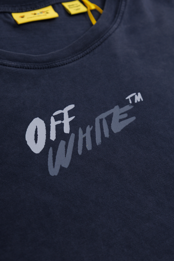 Off-White Kids Camiseta con logotipo estampado