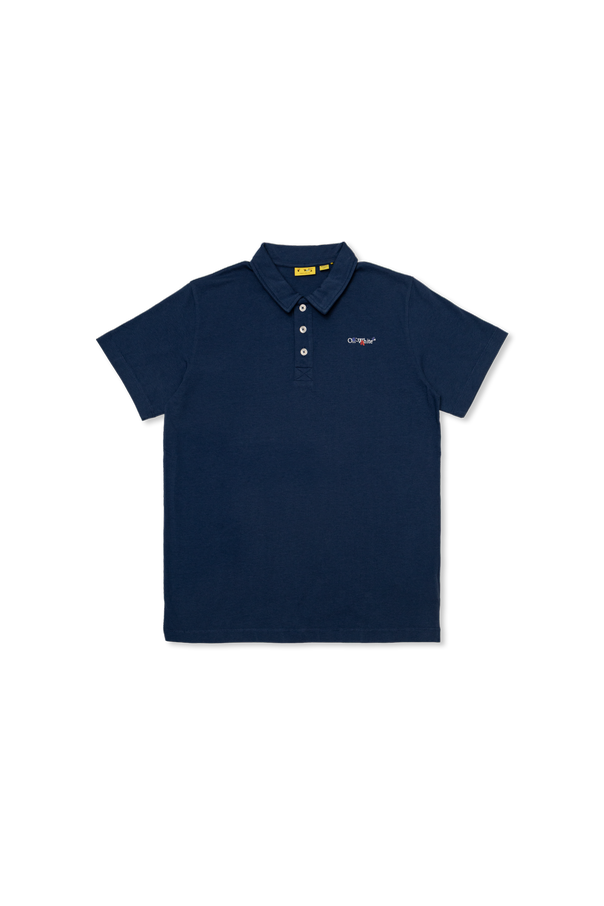 Polo shirt with printed logo od Off-White Kids
