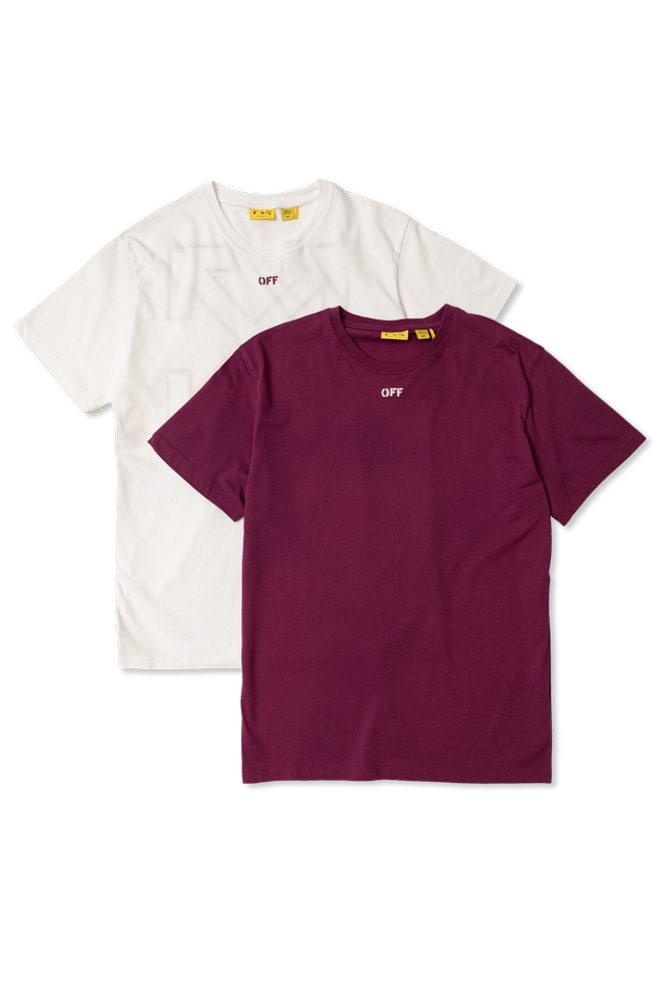 Cotton T-shirt twin pack od Off-White Kids